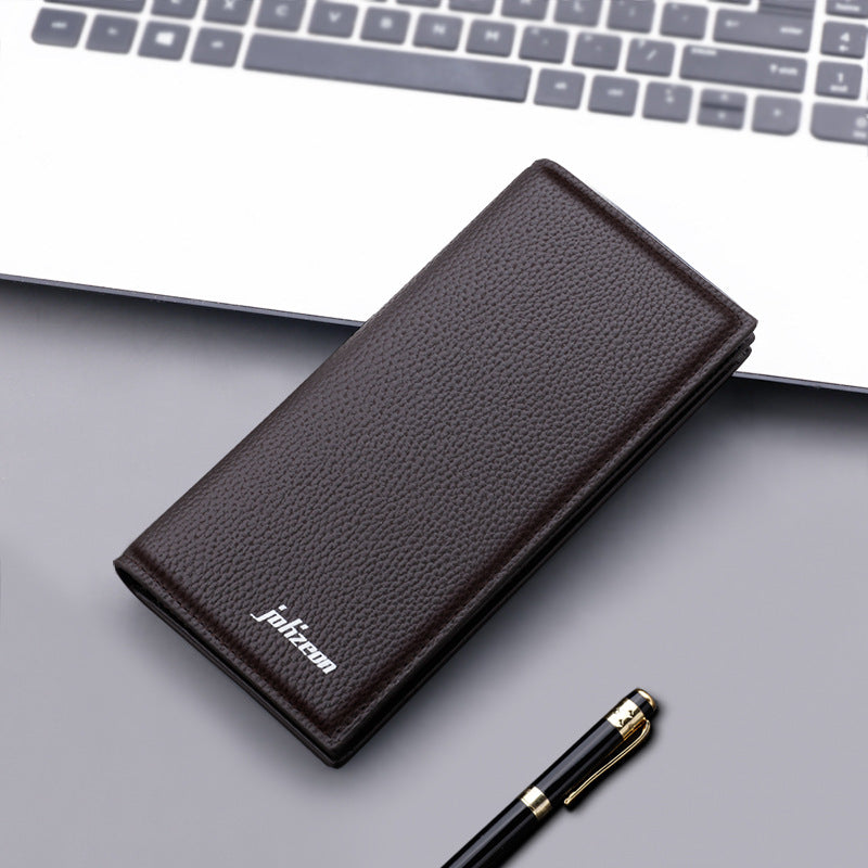 Wallet Men's Long Section Young People Thickened Large Capacity Wallet Suit Bag Plus Simple Men's Wallet - Korvel