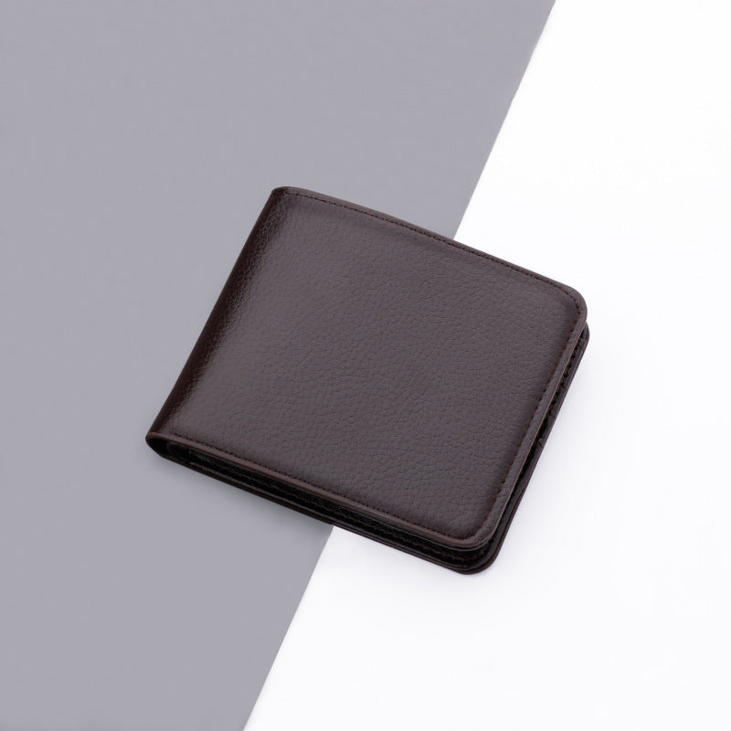 Wallet Men's Short Wallet  Business Wallet Simple Men's College Students Trendy Youth Wallet - Korvel