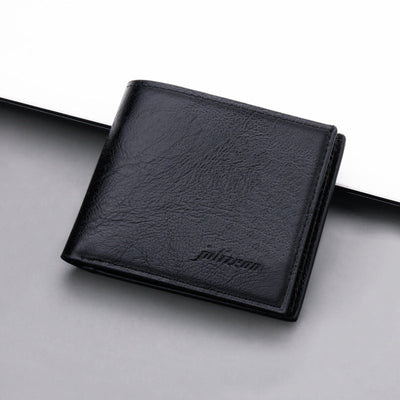Wallet Men's Short Youth College Student Wallet With Zipper Can Put Driver's License Ultra Thin Wallet Men's Simple - Korvel