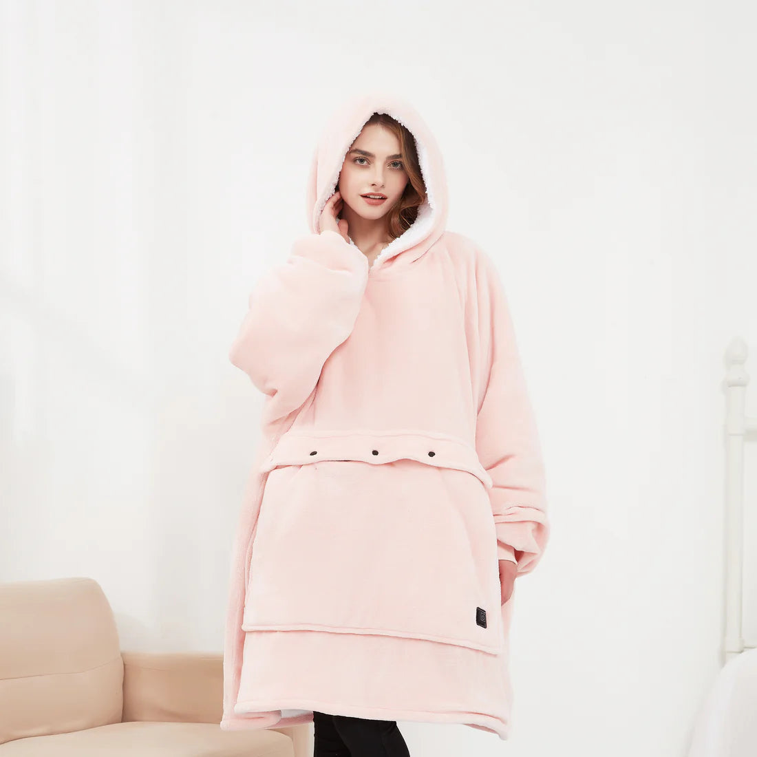 Warm Blanket Hoodie - Cozy Wearable Blanket