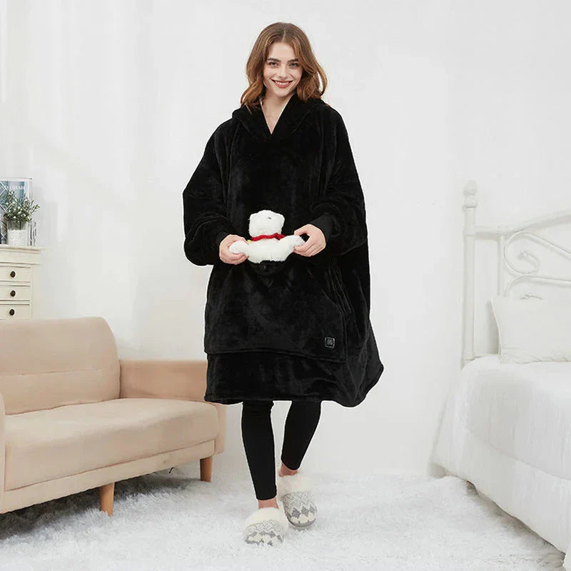 Warm Blanket Hoodie - Cozy Wearable Blanket
