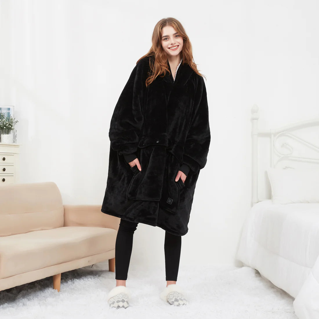 Warm Blanket Hoodie - Cozy Wearable Blanket