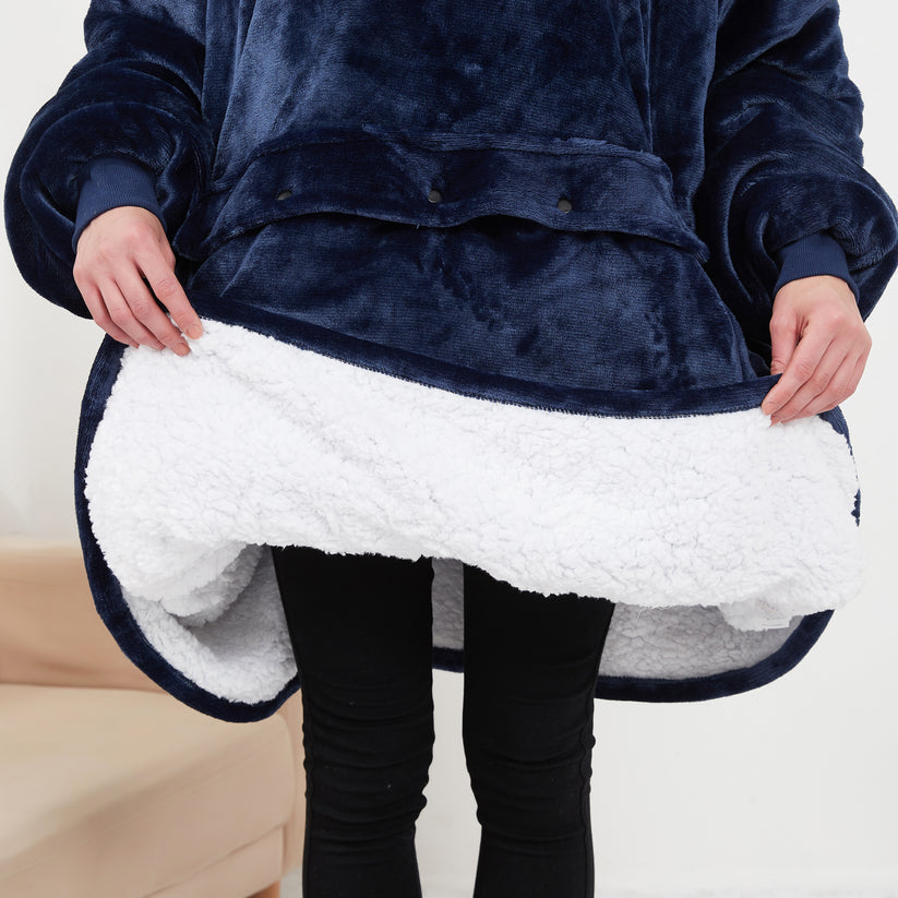 Warm Blanket Hoodie - Cozy Wearable Blanket