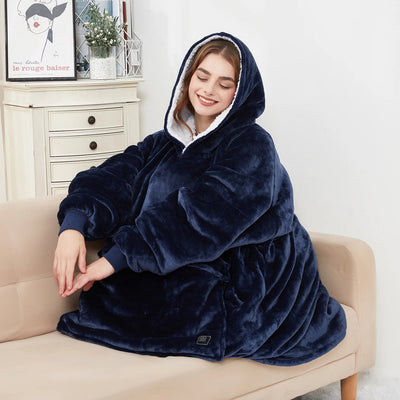 Warm Blanket Hoodie - Cozy Wearable Blanket