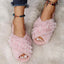 Cozy Faux Fur Slippers for Women - Plush Indoor Slides