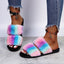Cozy Faux Fur Slippers for Women - Plush Indoor Slides