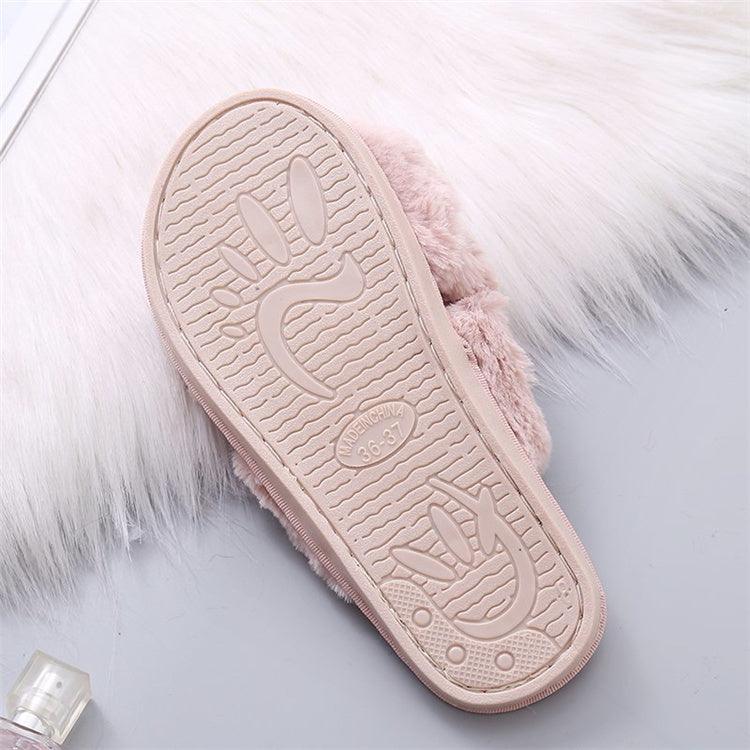 Cozy Faux Fur Slippers for Women - Plush Indoor Slides