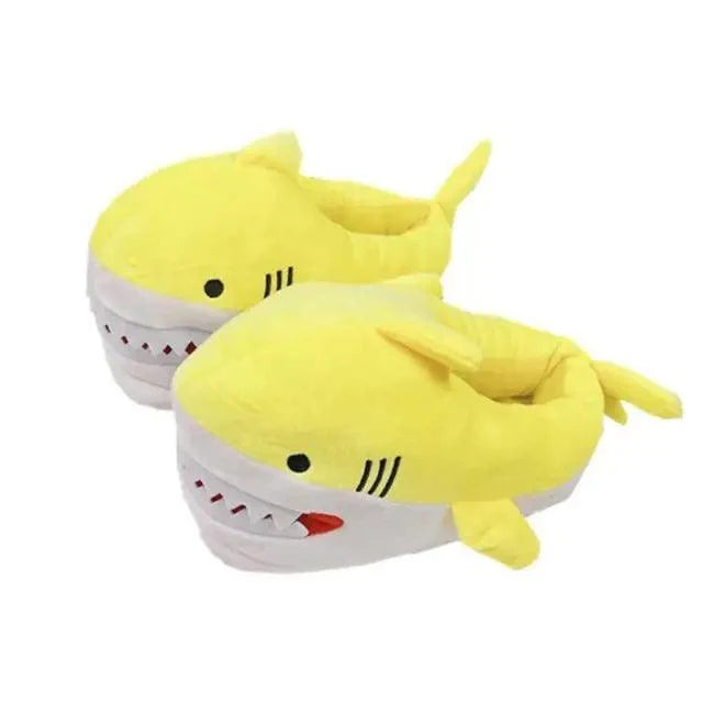 Zapatillas de casa de felpa Warm Shark para mujer