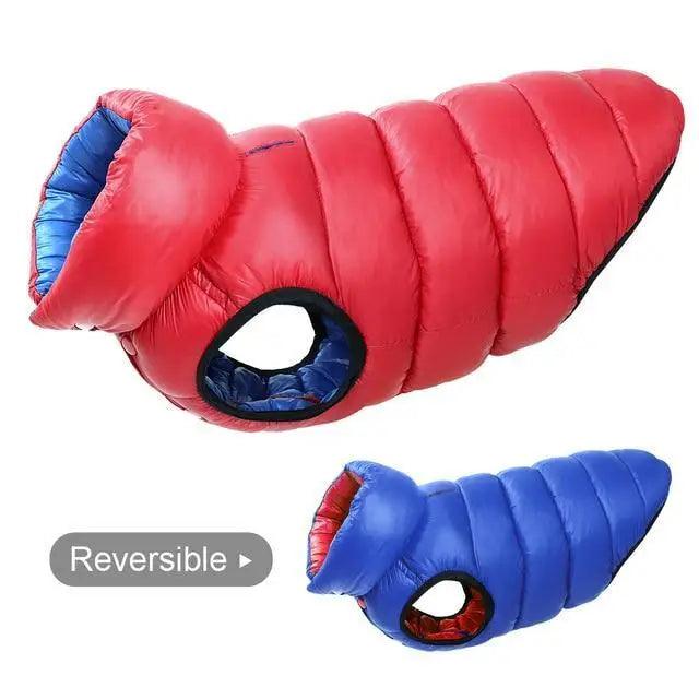 Abrigo de Invierno Reversible para Perros - Chaqueta de Mascota Cálida y Resistente al Agua
