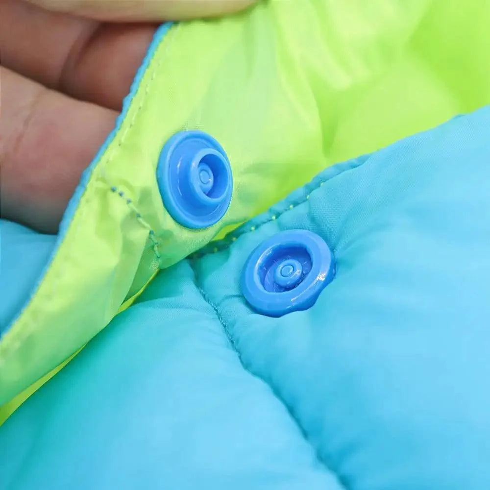 Abrigo de Invierno Reversible para Perros - Chaqueta de Mascota Cálida y Resistente al Agua