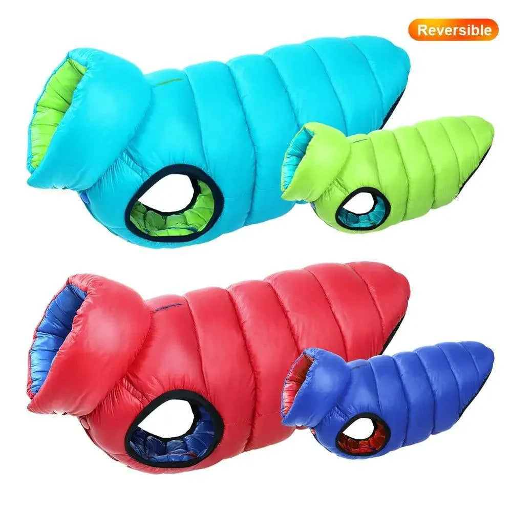 Abrigo de Invierno Reversible para Perros - Chaqueta de Mascota Cálida y Resistente al Agua