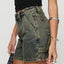 Washed High Rise Denim Shorts - Korvel