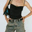 Washed High Rise Denim Shorts - Korvel