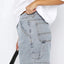 Washed High Rise Denim Shorts - Korvel