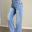 Washed High Waist Jeans - Korvel