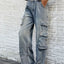 Washed Jeans with Pockets - Korvel
