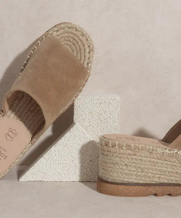 Espadrille Platform Slide - Chic Comfort Sandals