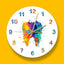 Water Color Tooth Painting Print Wall Clock Wall Clock for Living Room Wall Clock Medical Dental Clinic Wall Art Non Ticking Wall Watch Orthodontist Dentist Gift Clinic Wall Art Non Ticking Wall Watch Orthodontist Dentist - Korvel
