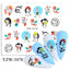 Elegantes Stickers de Uñas 3D con Decal de Agua