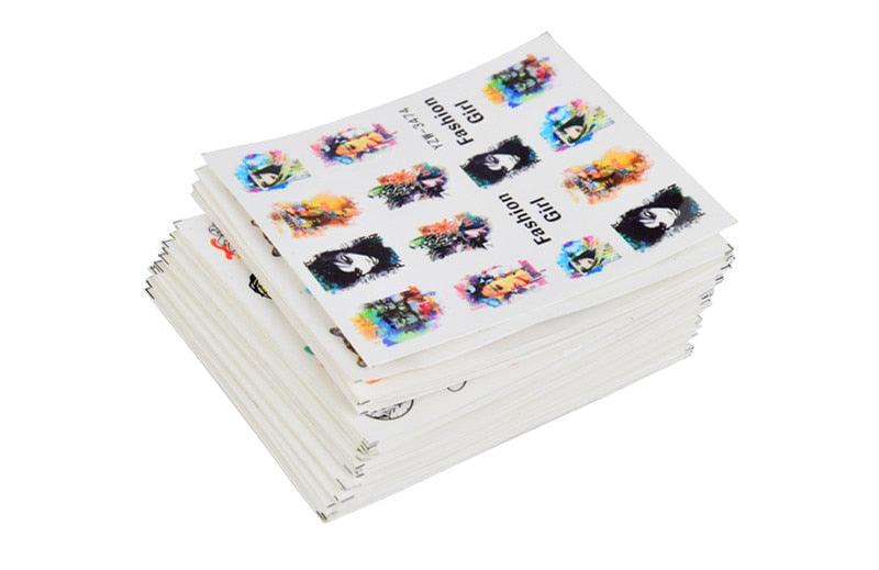 Elegantes Stickers de Uñas 3D con Decal de Agua