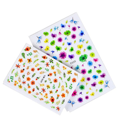 Elegant 3D Water Decal Nail Art Stickers