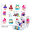 Elegantes Stickers de Uñas 3D con Decal de Agua