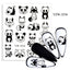 Elegantes Stickers de Uñas 3D con Decal de Agua