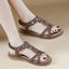 Water Diamond Flower Casual Fashion Versatile Flat Sandals for Women - Korvel