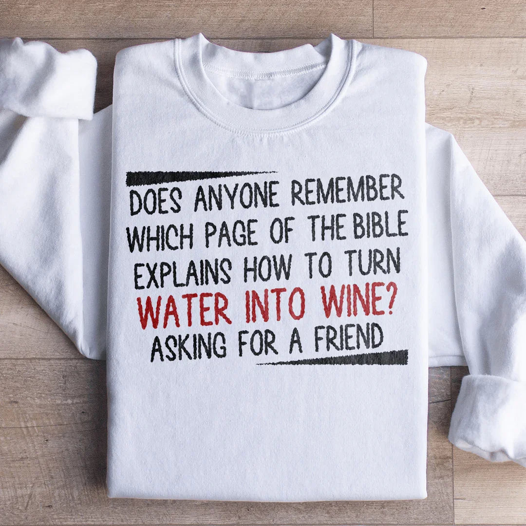 Sudadera "Agua en Vino"