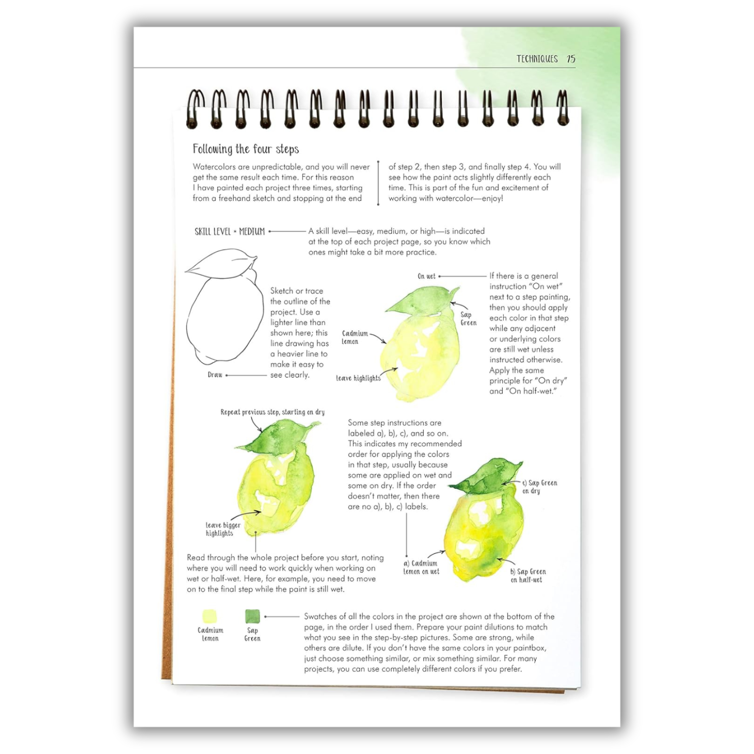 Master Watercolor Art in Four Easy Steps: 150 Engaging Projects for All Levels (Spiral Bound) - Korvel