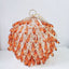 Waterdrop shaped acrylic multi-color selection circular metal birdcage hand-held dinner bag - Korvel