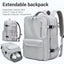 Mochila para portátil de cuero vintage impermeable de 18 pulgadas
