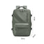 Mochila para portátil de cuero vintage impermeable de 18 pulgadas