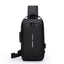 Waterproof Anti Theft Designer Password Lock Bag Usb Crossbody Sling Bags For Men Chest Bags - Korvel