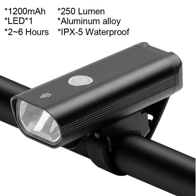 Juego de luces para bicicleta recargables por USB y a prueba de agua