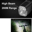 Juego de luces para bicicleta recargables por USB y a prueba de agua
