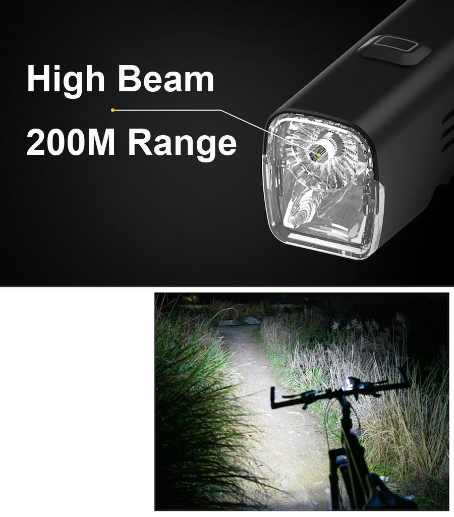 Juego de luces para bicicleta recargables por USB y a prueba de agua