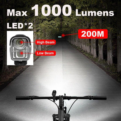 Juego de luces para bicicleta recargables por USB y a prueba de agua