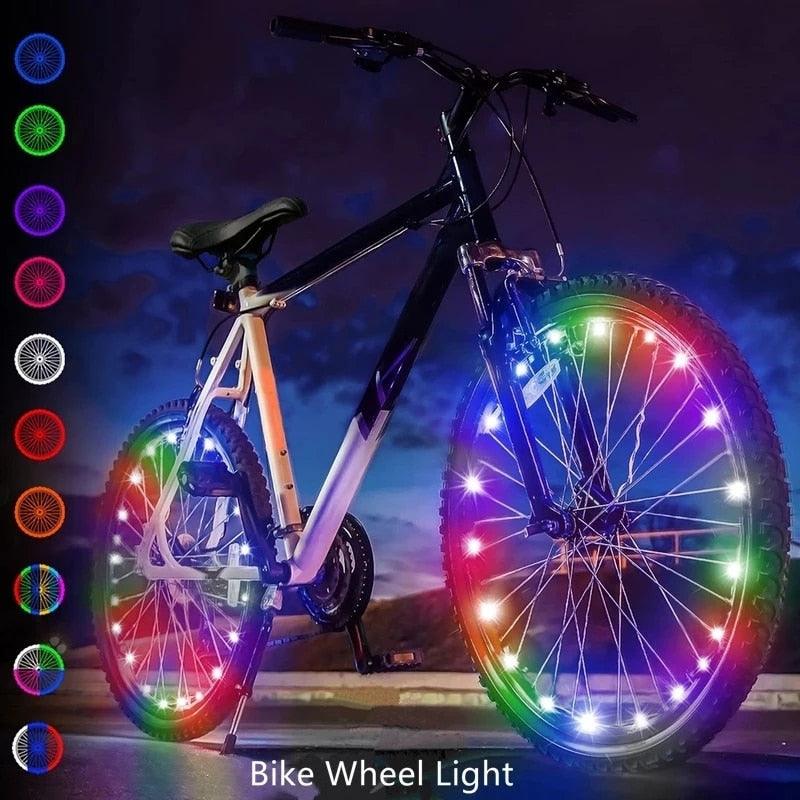 Vibrant Waterproof LED Bike Wheel Lights - Enhance Safety & Style for Night Rides - Korvel