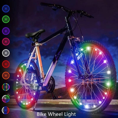 Vibrant Waterproof LED Bike Wheel Lights - Enhance Safety & Style for Night Rides - Korvel