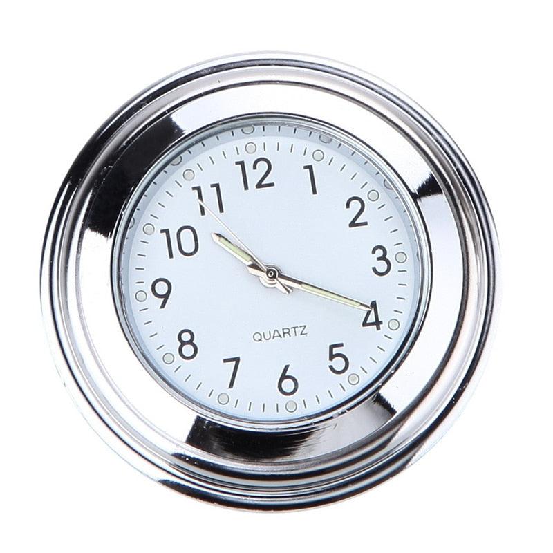 Waterproof  Motorcycle Handlebar Mount Quartz Clock Motorcycle Handlebar Motorcycle Handlebar Clock Motorcycle Modification Handlebar Mount Waterproof Quartz Clock Watch Accessories Watch Aluminum Luminous Clock Moto Black Accessories - Korvel