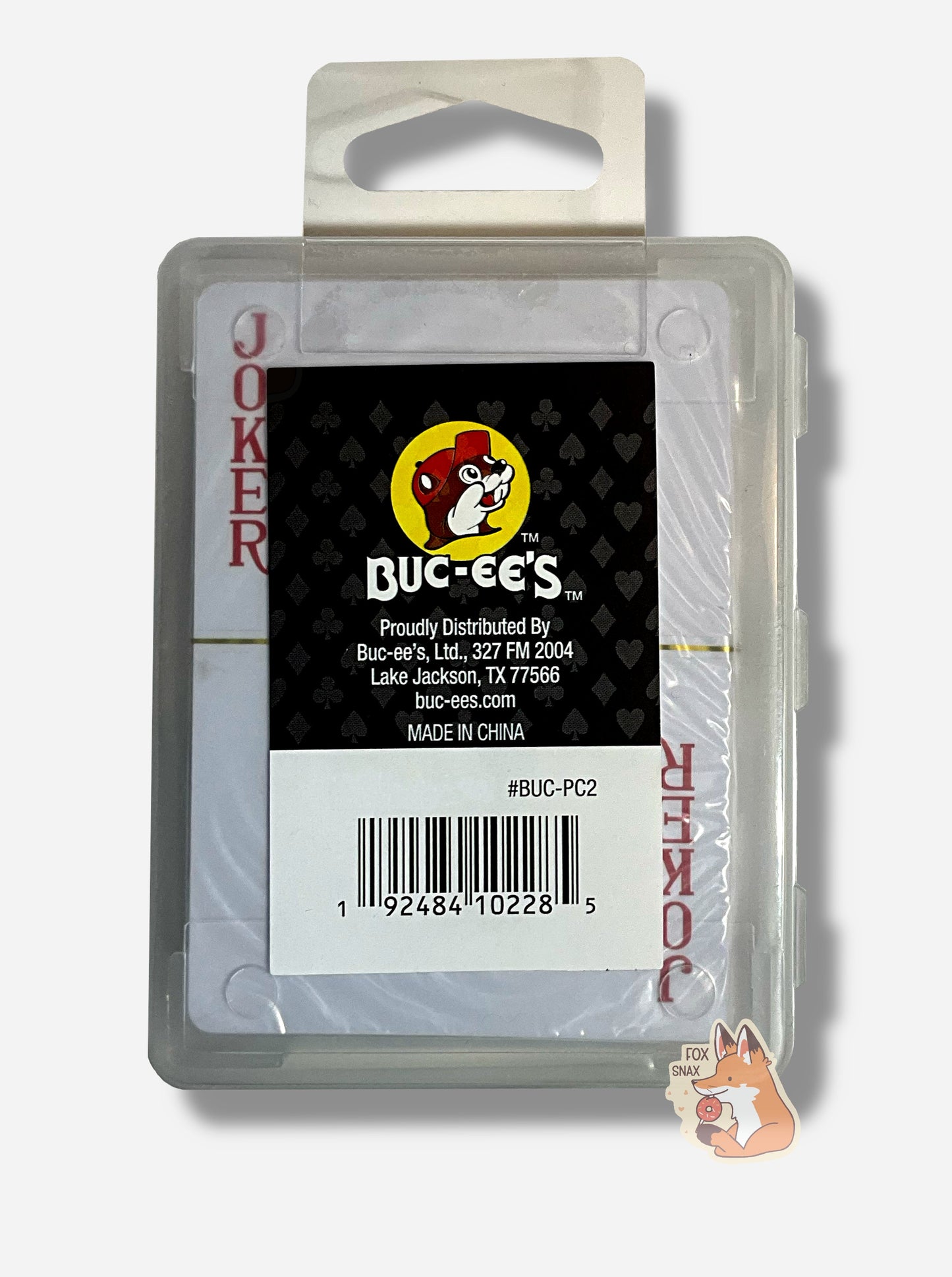Cartas de Juego Impermeables de Buc-ee's