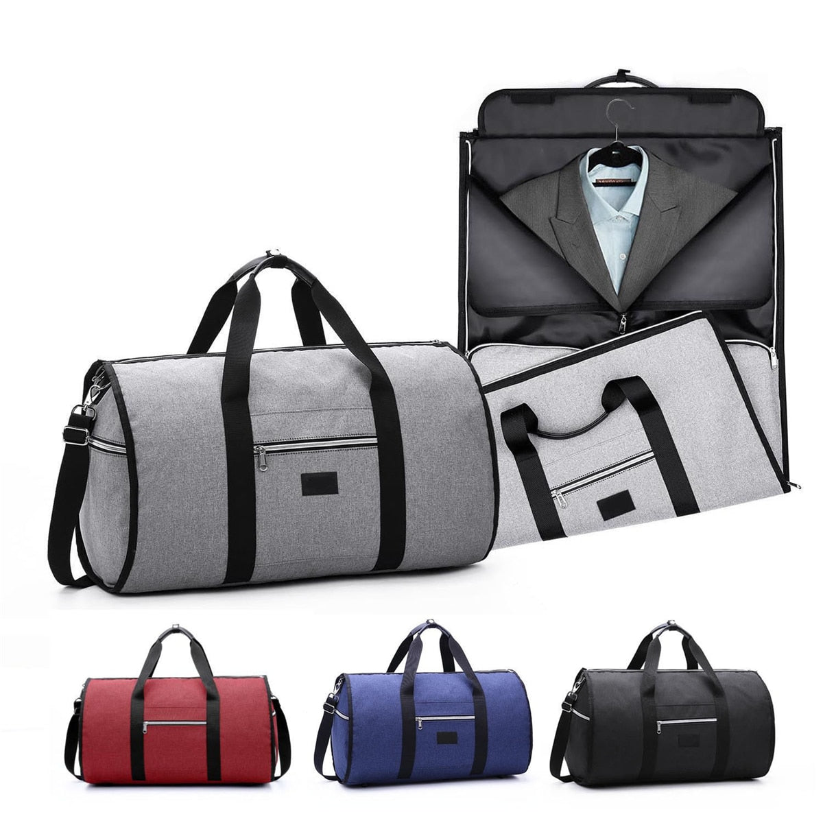 Waterproof Travel Bag Mens Garment Bags Women Travel Shoulder Bag 2 In 1 Large Luggage Duffel Totes Carry On Leisure Hand Bag - Korvel