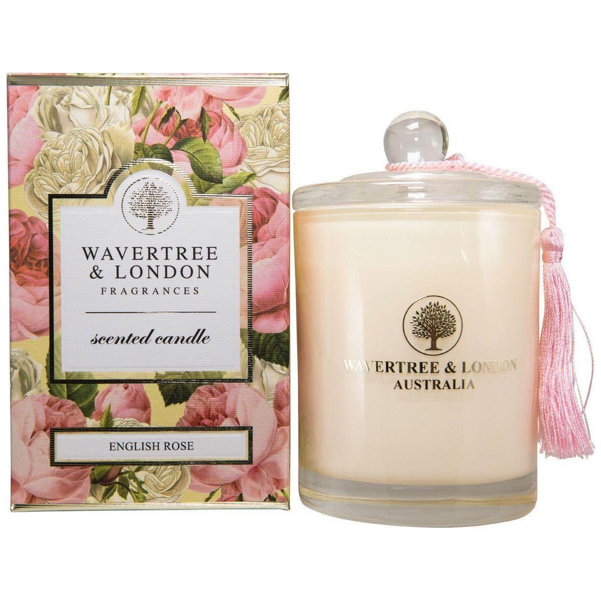 Bougie anglaise à la rose Wavertree & London - 38 oz