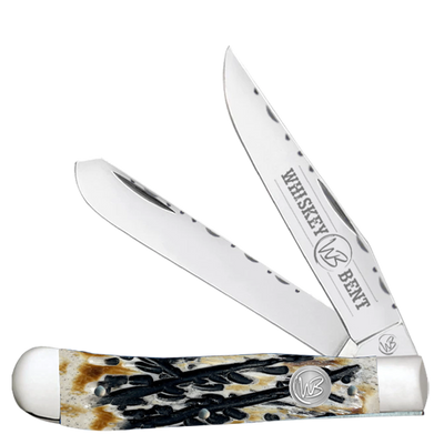 Premium Burnt Bone Trapper Knife - Korvel