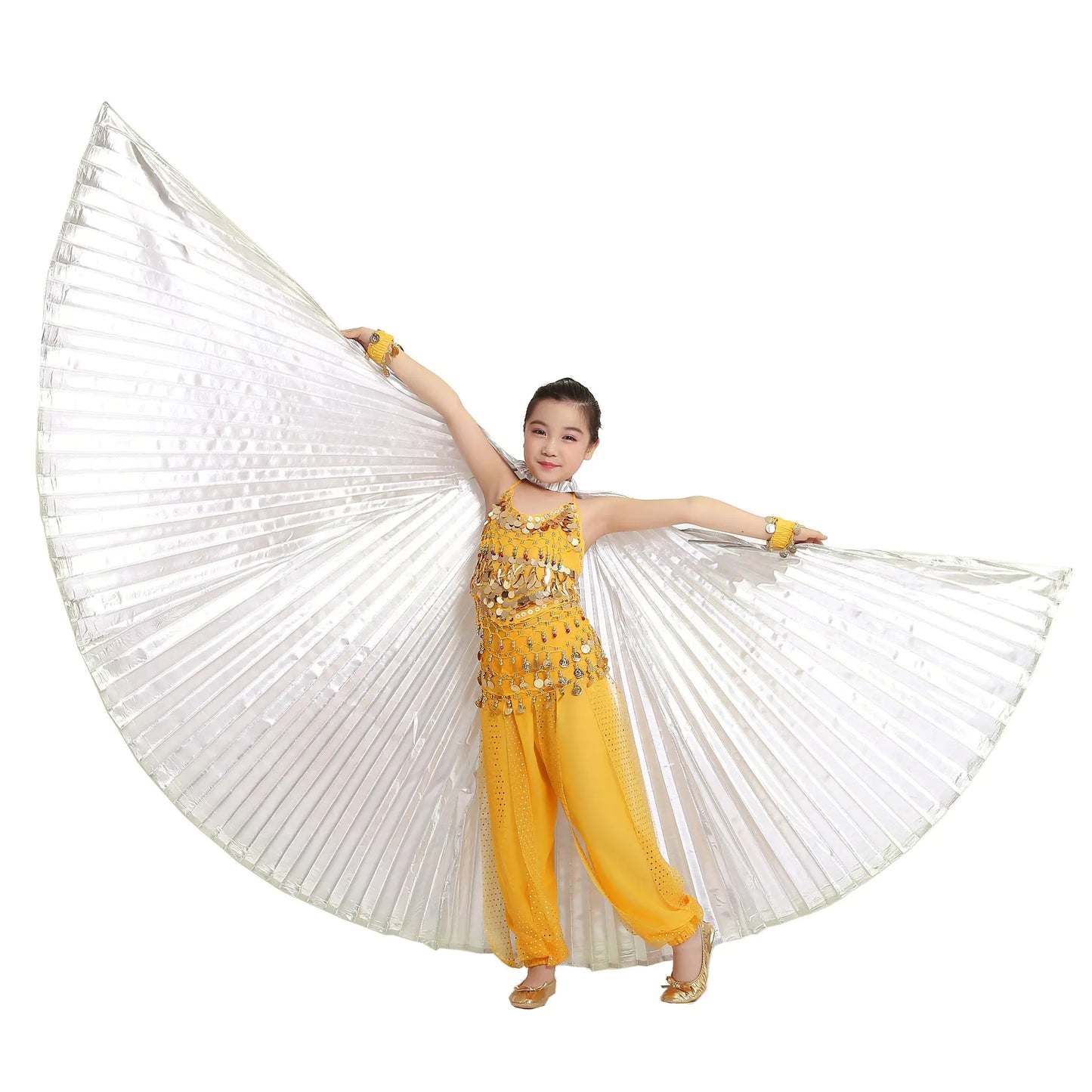 Accessoire de costume MUNAFIE Kids Green Belly Dance Isis Wings