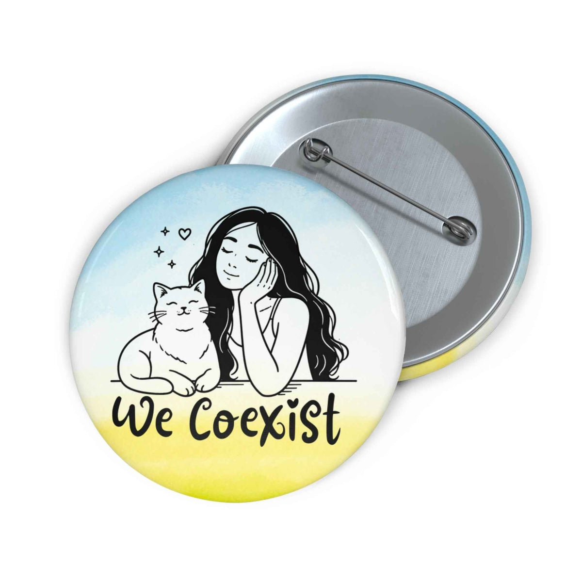 We Coexist Pinback Button