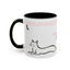 We Meet in the Middle Cat Wraparound Coffee Mug
