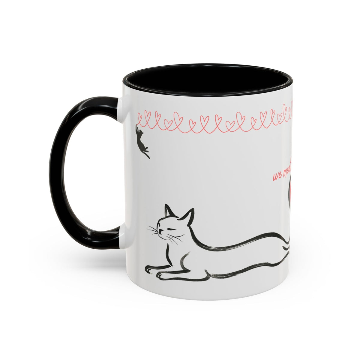 We Meet in the Middle Cat Wraparound Coffee Mug