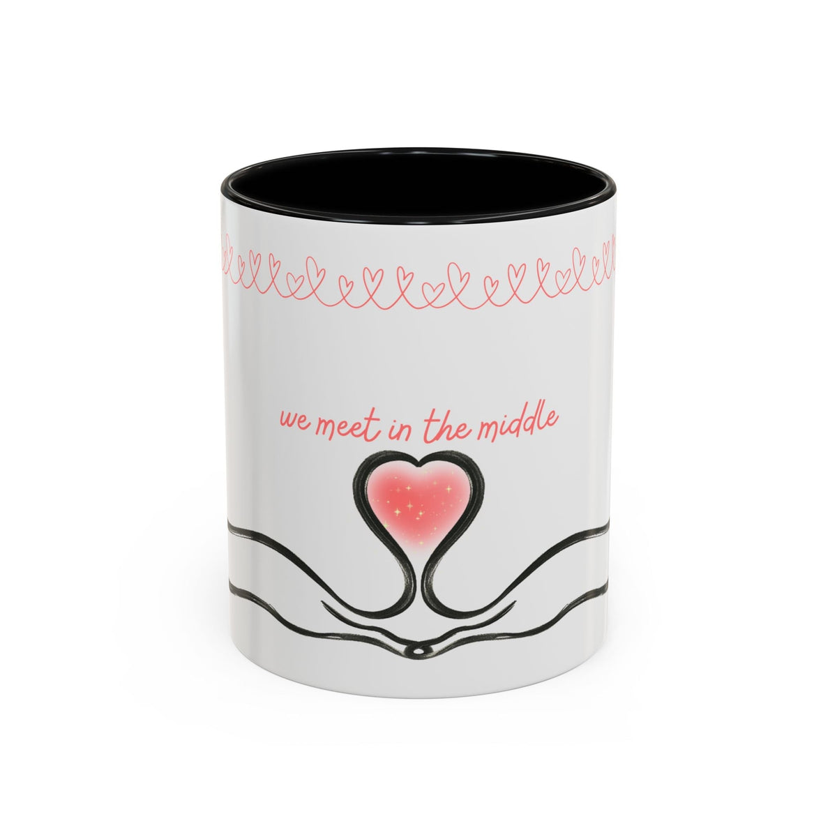 We Meet in the Middle Cat Wraparound Coffee Mug